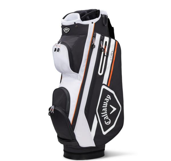 Grote foto callaway chev 14 cartbag charcoal white sport en fitness golf
