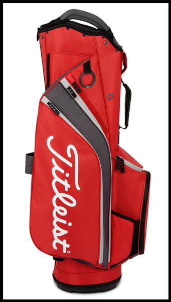Grote foto titleist lightweight cart bag darkred graphite gray sport en fitness golf