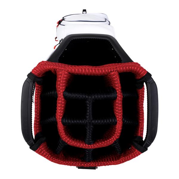Grote foto fastfold 9.5 cartbag storm ultra dry navy white red sport en fitness golf