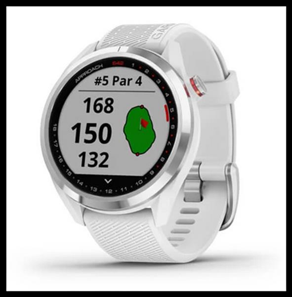 Grote foto garmin approach s42 golf gps white stain steel sport en fitness golf
