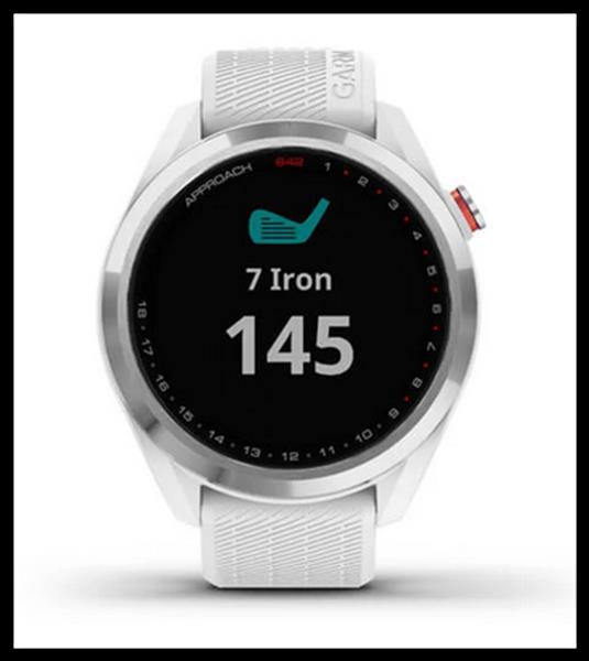 Grote foto garmin approach s42 golf gps white stain steel sport en fitness golf