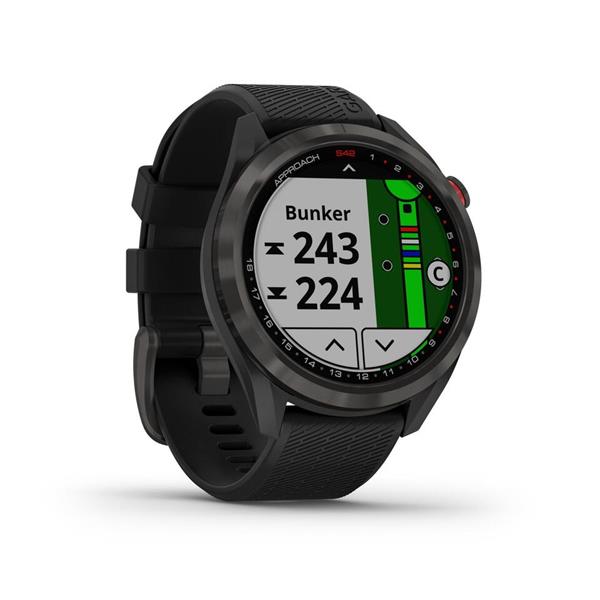 Grote foto garmin approach s42 golf gps premium black sport en fitness golf