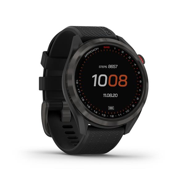 Grote foto garmin approach s42 golf gps premium black sport en fitness golf