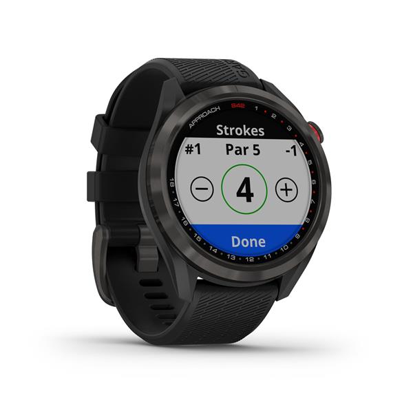 Grote foto garmin approach s42 golf gps premium black sport en fitness golf