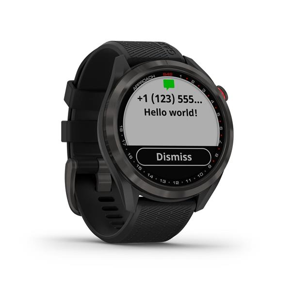 Grote foto garmin approach s42 golf gps premium black sport en fitness golf