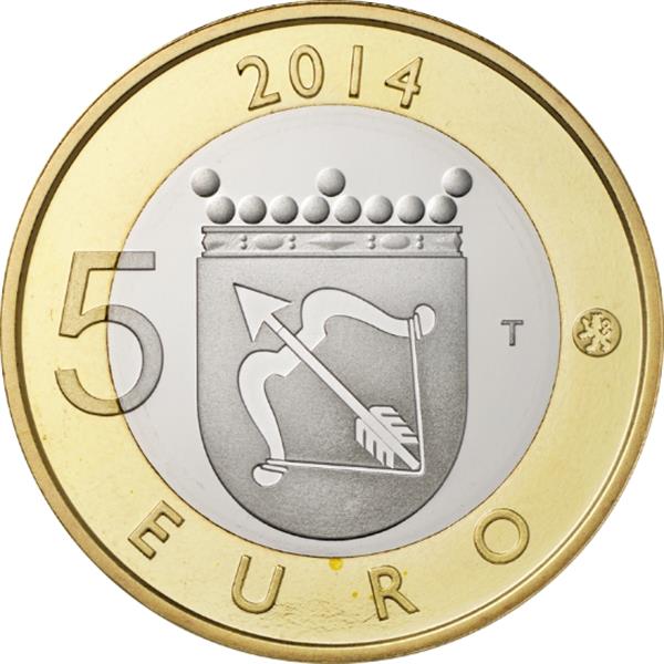 Grote foto finland 5 euro 2014 savonia parelduiker verzamelen munten overige