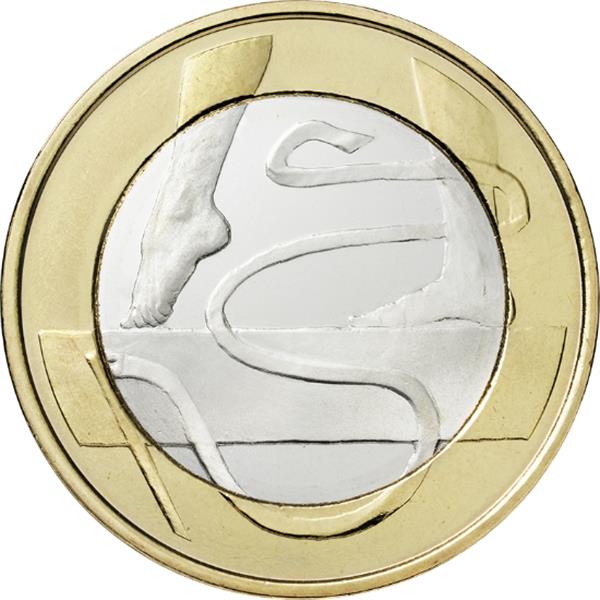 Grote foto finland 5 euro 2015 gymnastiek verzamelen munten overige