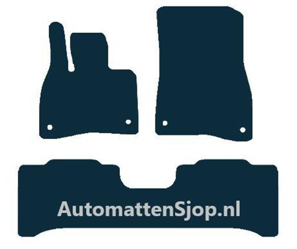 Grote foto super luxe velours zwart automatten mercedes benz eqe suv x294 2022 heden auto onderdelen overige auto onderdelen