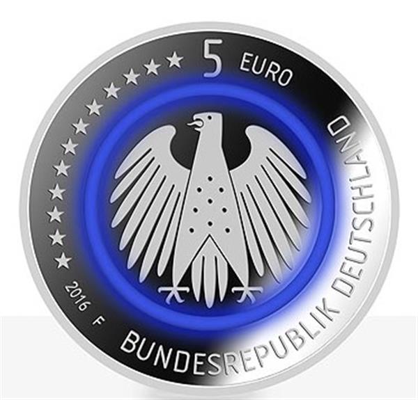 Grote foto duitsland 5 euro 2016 planeet aarde verzamelen munten overige