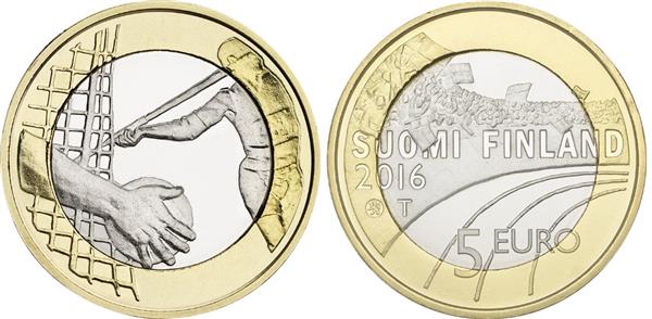 Grote foto finland 5 euro 2016 atletiek verzamelen munten overige