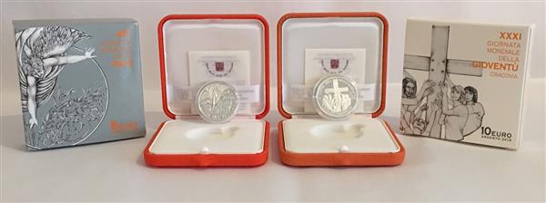 Grote foto vaticaan 5 euro en 10 euro 2016 zilver verzamelen munten overige