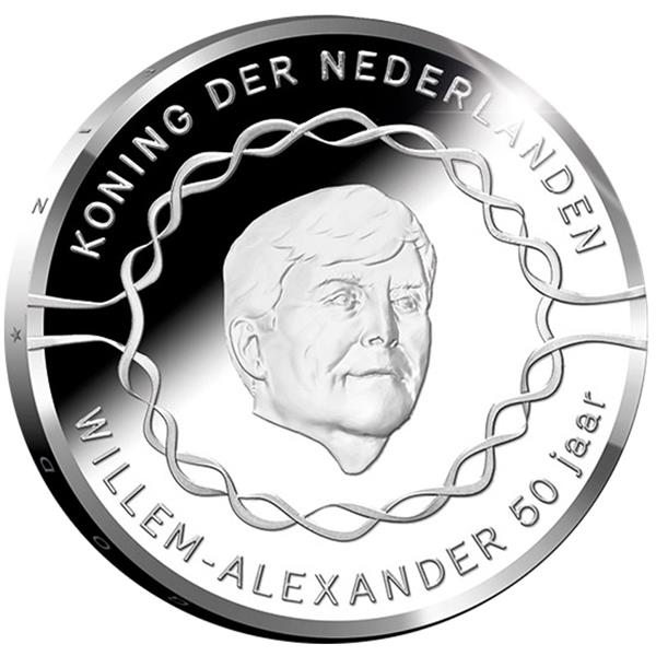 Grote foto nederland 10 euro 2017 willem alexander 50 jaar zilver proof verzamelen munten overige