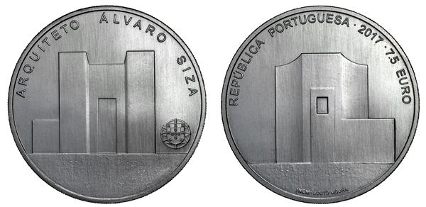 Grote foto portugal 7 5 euro 2017 alvaro siza verzamelen munten overige