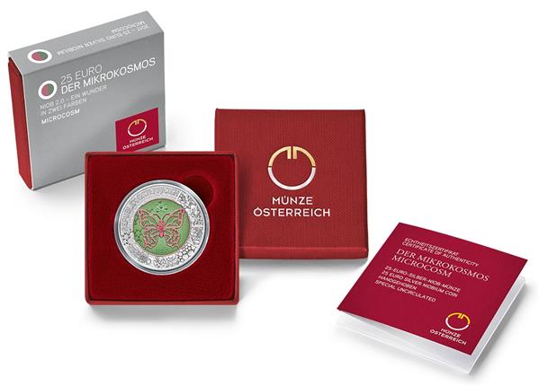 Grote foto oostenrijk 25 euro 2017 mikrokosmos verzamelen munten overige
