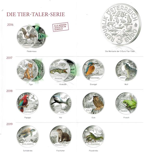 Grote foto oostenrijk 3 euro 2017 ijsvogel verzamelen munten overige