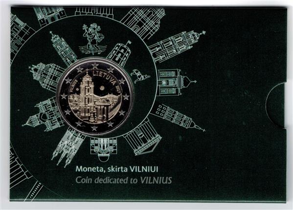 Grote foto litouwen 2 euro 2017 coincard vilnius verzamelen munten overige