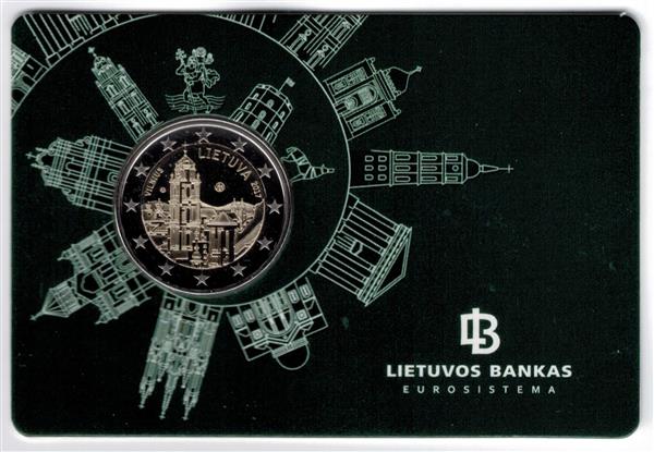 Grote foto litouwen 2 euro 2017 coincard vilnius verzamelen munten overige