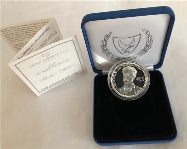 Grote foto cyprus 5 euro 2017 vasilis michaelides verzamelen munten overige