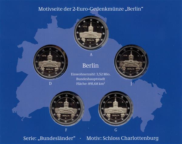 Grote foto duitsland 2 euro 2018 charlottenburg proof verzamelen munten overige