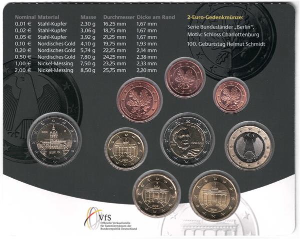 Grote foto duitsland bu 2018 verzamelen munten overige