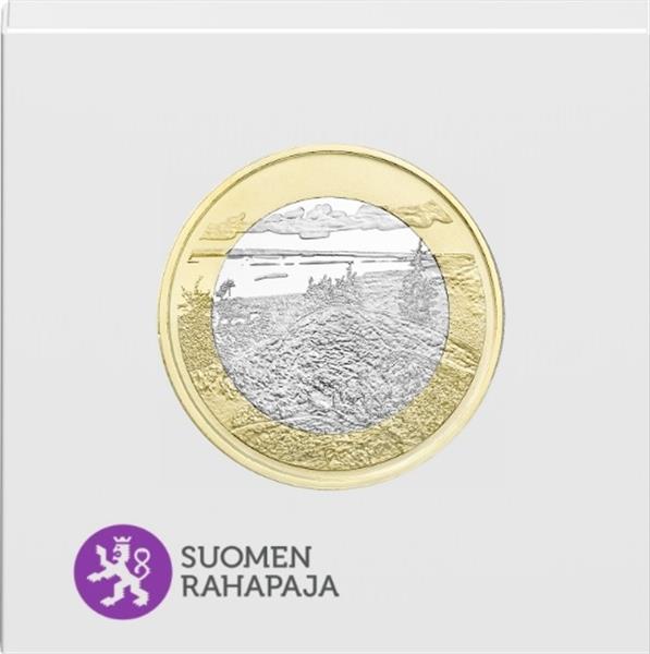 Grote foto finland 5 euro 2018 koli nationaal park proof verzamelen munten overige