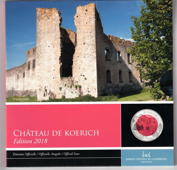 Grote foto luxemburg 5 euro 2018 kasteel van koerich verzamelen munten overige