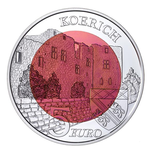 Grote foto luxemburg 5 euro 2018 kasteel van koerich verzamelen munten overige