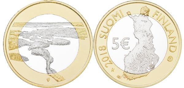 Grote foto finland 5 euro 2018 punkaharju proof verzamelen munten overige
