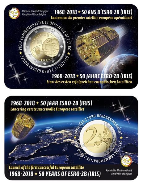 Grote foto belgi 2 euro 2018 esro 2b coincard frans verzamelen munten overige