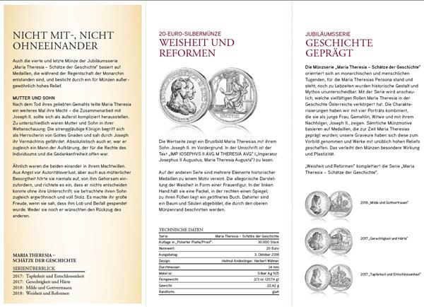 Grote foto oostenrijk 20 euro 2018 maria theresia wijsheid verzamelen munten overige