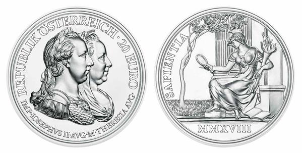Grote foto oostenrijk 20 euro 2018 maria theresia wijsheid verzamelen munten overige