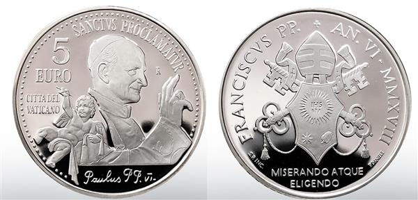 Grote foto vaticaan 5 euro en 10 euro 2018 zilver proof verzamelen munten overige