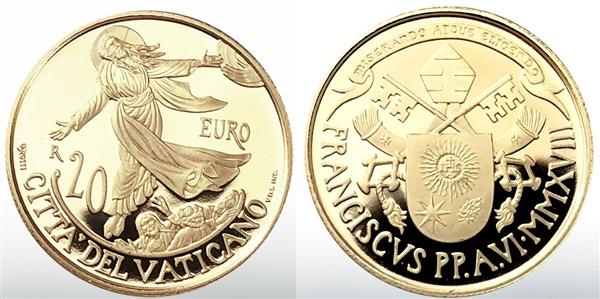 Grote foto vaticaan 20 euro en 50 euro 2018 goud proof verzamelen munten overige