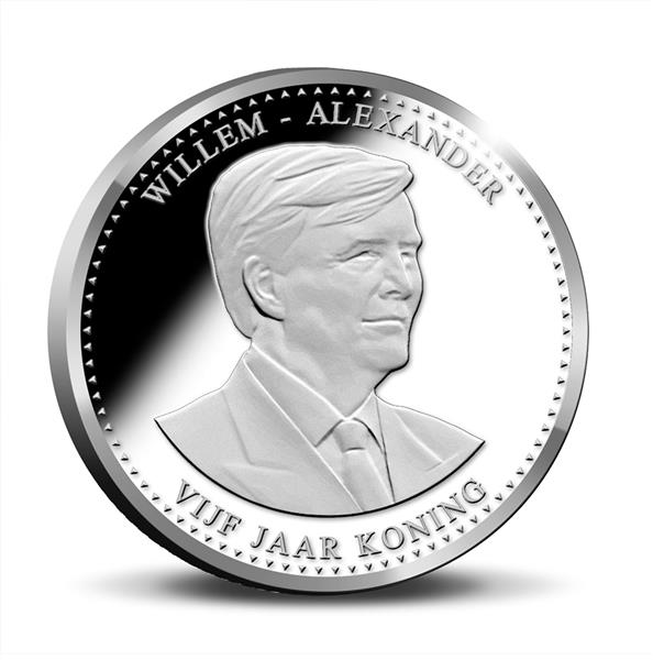 Grote foto nederland bu 2018 themaset willem alexander 5 jaar koning verzamelen munten overige