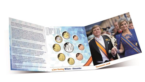 Grote foto nederland bu 2018 themaset willem alexander 5 jaar koning verzamelen munten overige