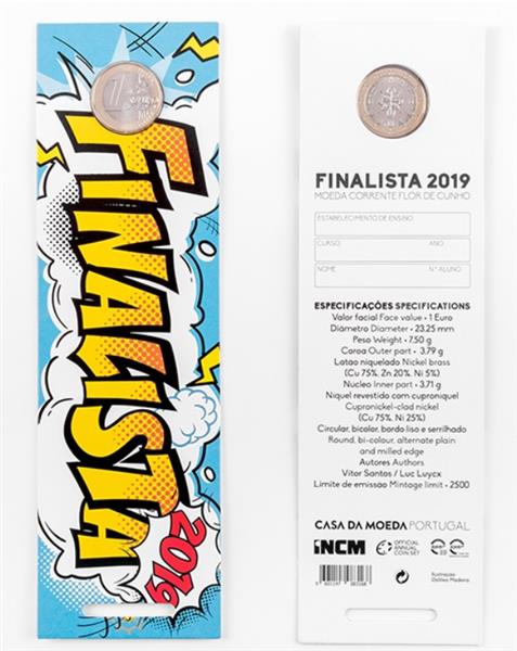 Grote foto portugal 1 euro 2019 studenten coincard verzamelen munten overige