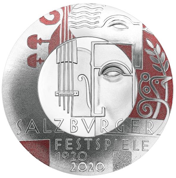 Grote foto oostenrijk 20 euro 2020 100 jaar salzburger festspiele verzamelen munten overige