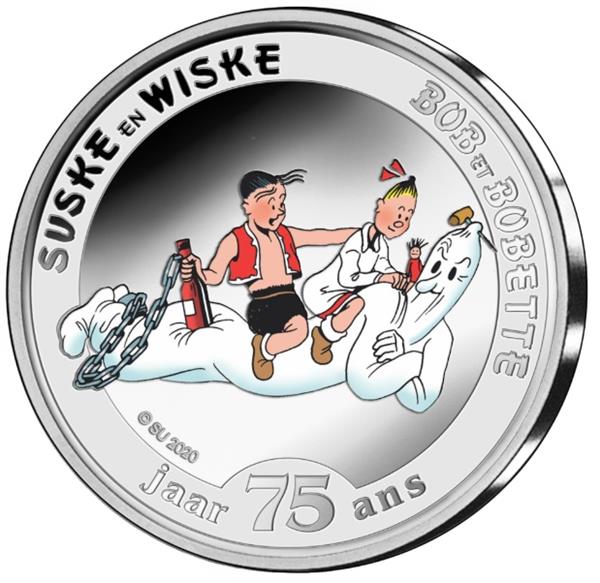 Grote foto belgi 5 euro 2020 suske en wiske gekleurd verzamelen munten overige
