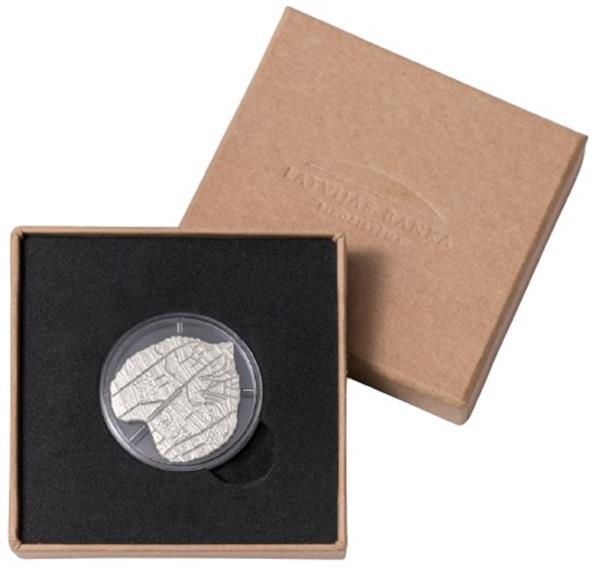Grote foto letland 5 euro 2020 linde blad verzamelen munten overige