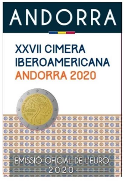 Grote foto andorra 2 euro 2020 27e ibero amerikaanse topconferentie verzamelen munten overige