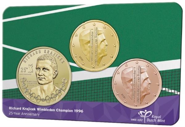 Grote foto nederland coincard 2021 richard krajicek verzamelen munten overige