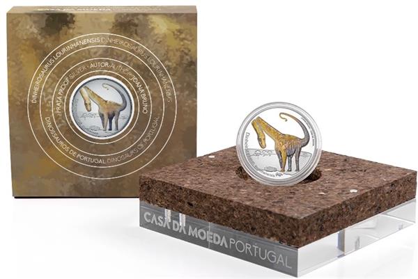 Grote foto portugal 5 euro 2021 proof dinheirosaurus lourinhanensis verzamelen munten overige