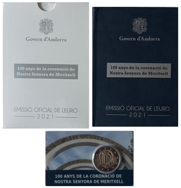 Grote foto andorra 2 euro 2021 onze lieve vrouw van meritxell pp verzamelen munten overige