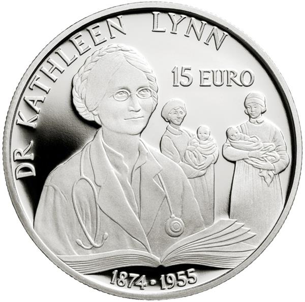 Grote foto ierland 15 euro 2022 kathleen lynn verzamelen munten overige