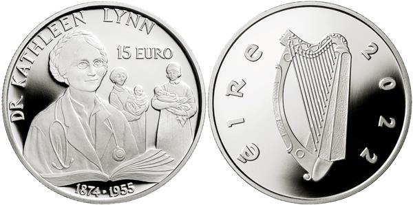 Grote foto ierland 15 euro 2022 kathleen lynn verzamelen munten overige