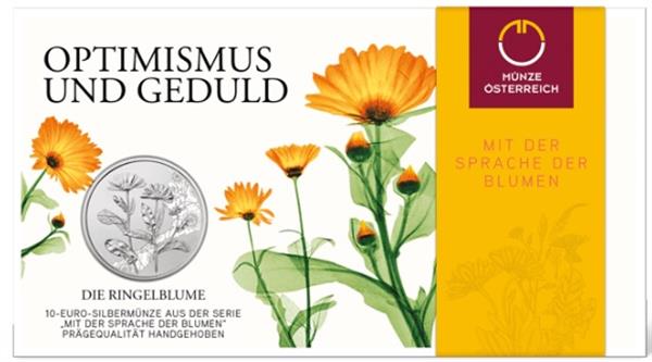 Grote foto oostenrijk 10 euro 2022 de goudsbloem zilver bu verzamelen munten overige