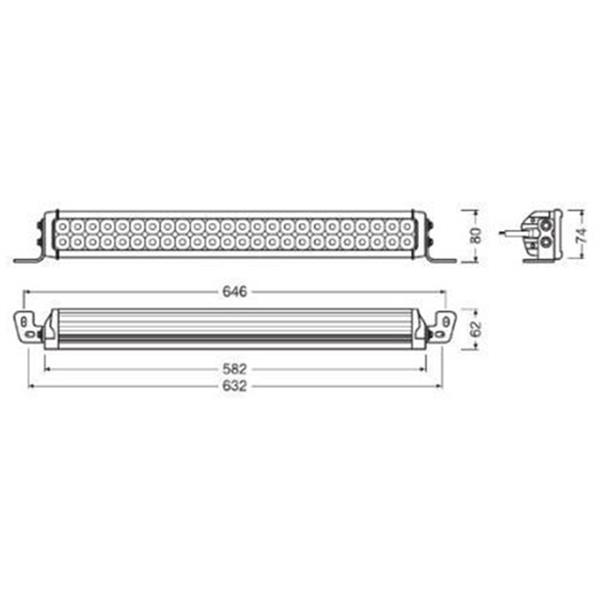 Grote foto osram ledriving lightbar vx500 cb auto onderdelen tuning en styling