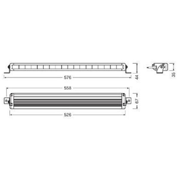 Grote foto osram ledriving lightbar vx500 sp auto onderdelen tuning en styling