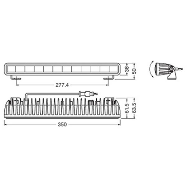 Grote foto osram ledriving lightbar sx300 cb auto onderdelen tuning en styling
