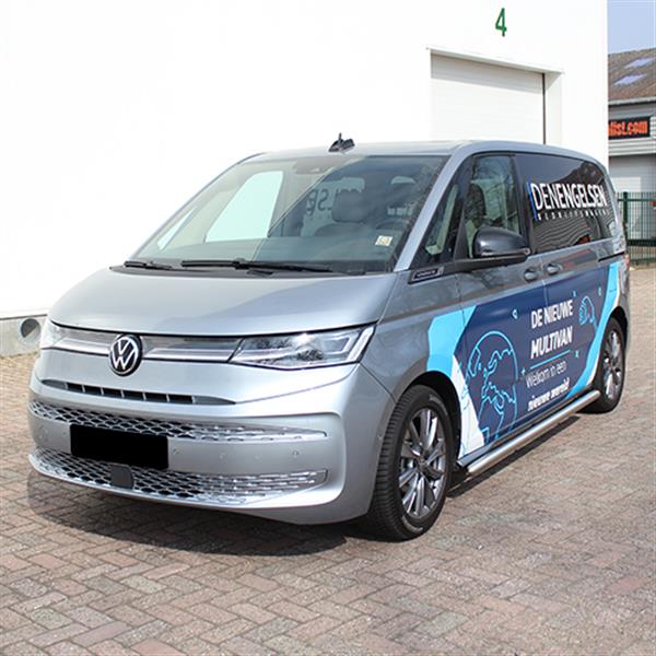 Grote foto sidebars rvs zilver volkswagen multivan t7 2022 auto onderdelen overige auto onderdelen